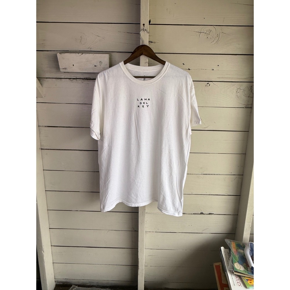 Lana Del Rey White Poetry Graphic T-Shirt Mens XL Official LDR Merchandise